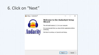 6. Click on “Next”
 