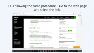11. Following the same procedure… Go to the web page
and select the link.
 