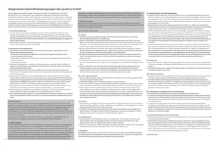 Allgemeine Geschäftsbedingungen der quattro GmbH
      Ihr Vertragspartner bei Bestellungen wird die quattro GmbH mit Sitz Neckarsulm, Anschrift:               Warenlieferung, deren Bestellwert insgesamt bis zu 40 Euro beträgt, hat der Käufer die Kosten der            XI. Gewährleistungs- und Haftungsregelungen
      NSU-Straße 28, 74172 Neckarsulm. Vertretungsberechtigte Person der quattro GmbH ist der                  Rücksendung zu tragen, wenn die gelieferte Ware der bestellten entspricht. Anderenfalls ist die Rück-        1. Soweit der Käufer Verbraucher ist, ist er verpﬂichtet, Sach- und Rechtsmängel innerhalb von zwei
      Geschäftsführer Werner Frowein. Alle Mitteilungen, Reklamationen etc. aufgrund einer Bestellung          sendung für den Käufer kostenfrei. Nicht paketversandfähige Waren werden beim Käufer abgeholt.                  Wochen, nachdem er den Mangel festgestellt hat, quattro schriftlich anzuzeigen. Verletzt der Käufer
      können Sie an unsere Vertriebsstelle in Hallbergmoos mit der Anschrift quattro GmbH, c/o Docdata                                                                                                                         diese Rügepﬂicht, ist er verpﬂichtet, quattro den daraus entstandenen Schaden zu ersetzen. Diese
      e-Commerce Services GmbH, Lindberghstr. 2, 85399 Hallbergmoos richten, an die E-Mail-Adresse             V. Besondere Hinweise                                                                                           Regelung stellt keine Ausschlussfrist für Mängelrechte des Käufers dar. Bei Kauﬂeuten bleibt es bei
      lifestyle@audi-shop.de, an die Faxnummer 0180/5003156 (0,14 EUR/Min.). Oder Sie nehmen                   Das Widerrufsrecht des Käufers erlischt vorzeitig, wenn quattro mit der Ausführung der Dienstleis-              der Rügepﬂicht nach § 377 HGB.
      telefonisch mit der quattro GmbH Kontakt auf unter der Nummer 0180/5003155 (0,14 EUR/Min. bei            tungen mit der ausdrücklichen Zustimmung des Käufers vor Ende der Widerrufsfrist begonnen hat oder           2. Reklamationen (Gewährleistungsansprüche) können per E-Mail, Fax, Telefon oder schriftlich bei
      Anrufen aus dem dt. Festnetz. Die Preise können bei Anrufen aus den Mobilfunknetzen abweichen).          der Käufer diese selbst veranlasst hat.                                                                         quattro (Adresse bzw. Nummern siehe oben) geltend gemacht werden. Reklamationsrücksendungen
                                                                                                                                                                                                                               müssen an die quattro GmbH, c/o Docdata e-Commerce Services GmbH, Lindberghstr. 2,
      I. Geltung der Bedingungen                                                                               (Ende der Widerrufsbelehrung)                                                                                   85399 Hallbergmoos gesandt werden. Im Fall eines Mangels trägt quattro die Kosten der Rücksen-
      1. Die Lieferungen, Leistungen und Angebote der quattro GmbH, nachstehend quattro genannt,                                                                                                                               dung. Bei Lieferung fehlerhafter Ware kommt quattro das Wahlrecht zwischen Nachbesserung und
         erfolgen ausschließlich auf der Grundlage dieser Geschäftsbedingungen. Der Gültigkeit anderer         VI. Zahlung                                                                                                     Ersatzlieferung zu, sofern der Käufer nicht Verbraucher ist. Der Käufer ist nach den jeweils geltenden
         allgemeiner Geschäftsbedingungen wird hiermit ausdrücklich widersprochen. Dies gilt auch für den      1. Die Zahlung kann per Kreditkarte erfolgen. Eine Zahlung gegen Rechnung kann nur erfolgen,                    gesetzlichen Bestimmungen zur Minderung des Kaufpreises oder zum Rücktritt berechtigt und
         Fall, dass der Käufer unter Hinweis auf seine Geschäfts- bzw. Einkaufsbedingungen ein Angebot von        wenn der Warenwert 200 Euro nicht übersteigt.                                                                kann Schadens- oder Aufwendungsersatz verlangen. Über die gesetzliche Gewährleistungsregelung
         quattro gegenbestätigt.                                                                               2. quattro ist berechtigt, trotz anderslautender Bestimmungen des Käufers Zahlungen nach freier                 hinausgehende Garantiezusagen von Herstellern gelieferter Produkte richten sich gegen diese
      2. Abweichungen von diesen Geschäftsbedingungen sind, soweit der Käufer nicht Verbraucher ist, nur          Wahl von quattro auf ungesicherte oder ältere Schulden anzurechnen. Sind bereits Kosten und Zinsen           Hersteller.
         wirksam, wenn quattro sie schriftlich bestätigt.                                                         entstanden, so ist quattro berechtigt, die Zahlung zunächst auf die Kosten, dann auf die Zinsen und       3. quattro haftet bei der Verletzung des Lebens, des Körpers oder der Gesundheit sowie generell bei
                                                                                                                  zuletzt auf die in dem vorstehenden Satz genannten Hauptleistungen anzurechnen.                              allen auf Vorsatz oder grober Fahrlässigkeit beruhenden Schäden nach den gesetzlichen Bestimmun-
      II. Bestellung und Vertragsabschluss                                                                     3. Eine Zahlung gilt erst dann als erfolgt, wenn quattro über den Betrag frei verfügen kann. Werden             gen. Im Übrigen haftet quattro, egal aus welchem Rechtsgrund, nur wegen der schuldhaften Ver-
      1. Der Kaufvertrag zwischen quattro und dem Käufer kommt zustande, sobald quattro auf eine                  Wechsel oder Schecks entgegengenommen, so gilt die Zahlung erst zum Zeitpunkt der Einlösung als              letzung wesentlicher Vertragspﬂichten oder soweit quattro den Mangel arglistig verschwiegen oder
         Bestellung des Käufers hin entweder                                                                      erfolgt. Einzugsspesen und sonstige Kosten gehen zu Lasten des Käufers.                                      eine Garantie für die Beschaﬀenheit des Liefergegenstands übernommen hat. Der Schadensersatz
         – dem Käufer eine Bestätigung der Bestellung sendet und das Angebot auf Abschluss eines               4. Im Falle des Verzugs ist quattro berechtigt, Verzugszinsen in Höhe von 5 % über dem Basiszins zu             für die Verletzung wesentlicher Vertragspﬂichten ist jedoch auf den vertragstypischen vorhersehba-
           Kaufvertrags damit annimmt oder                                                                        fordern. Das Recht seitens quattro, Ersatz eines darüber hinausgehenden Schadens zu verlangen,               ren Schaden begrenzt. Die Haftung nach dem Produkthaftungsgesetz bleibt unberührt.
         – bei Zahlung per Kreditkarte für solche Waren, die quattro dem angegebenen Kreditkartenkonto            bleibt unberührt.
           belastet, ansonsten                                                                                 5. Der Käufer ist zur Aufrechnung nur berechtigt, wenn quattro ausdrücklich schriftlich zugestimmt           XII. Verjährung
         – mit Absendung der Ware.                                                                                hat, die Forderung unbestritten ist oder wenn die Gegenansprüche rechtskräftig festgestellt worden        1. Ansprüche des Käufers wegen Sachmängeln verjähren innerhalb von einem Jahr, es sei denn bei arg-
      2. Sämtliche Warenangebote von quattro sind freibleibend und unverbindlich. quattro behält sich             sind.                                                                                                        listigem Verschweigen von Mängeln oder der Übernahme einer Garantie für die Beschaﬀenheit durch
         das Recht vor, Bestellungen nur anzunehmen und auszuführen, soweit der Lieferort innerhalb der        6. quattro ist berechtigt, die zum Zeitpunkt der Bestellung gültigen Preise den allgemeinen Liefer-             quattro.
         Bundesrepublik Deutschland liegt.                                                                        preisen anzupassen, sofern die entsprechenden Leistungen nicht innerhalb von vier Monaten                 2. Ist der Käufer Verbraucher, verjähren die Ansprüche wegen Sachmängeln entsprechend den gesetzli-
      3. Sollte eine Ware bei quattro nicht mehr verfügbar sein, wird quattro den Käufer entsprechend             erbracht werden und eine über vier Monate hinausgehende Leistungszeit vereinbart wurde und dies              chen Bestimmungen in zwei Jahren.
         informieren. Ein Vertrag kommt dann insoweit nicht zustande und es bestehen keine Ansprüche des          für den Käufer zumutbar ist. Für Verbraucher ist diese Regelung nicht anwendbar.
         Käufers gegen quattro.                                                                                                                                                                                             XIII. Eigentumsvorbehalt
      4. quattro übernimmt darüber hinaus kein Beschaﬀ ungsrisiko. quattro ist berechtigt, vom Vertrag         VII. Liefer- und Leistungszeit                                                                               1. Alle Lieferungen von quattro erfolgen unter Eigentumsvorbehalt. Das Eigentum geht auf den Käufer
         zurückzutreten, soweit sie trotz des vorherigen Abschlusses eines entsprechenden Einkaufsvertrags     1. Die von quattro genannten Termine und Fristen sind unverbindlich, sofern nicht ausdrücklich schrift-         erst über, wenn die gesamte Verbindlichkeit aus der Lieferung gegenüber quattro erfüllt ist.
         ihrerseits den Liefergegenstand nicht erhält. Die Verantwortlichkeit für Vorsatz und grobe Fahrläs-      lich etwas anderes vereinbart wurde.                                                                      2. Im Falle der Weiterveräußerung der Vorbehaltsware tritt der Käufer bereits jetzt die daraus ent-
         sigkeit bleibt nach Maßgabe der Klausel 11 unberührt. Der Rücktritt muss unverzüglich erfolgen.       2. Lieferungen erfolgen, wenn nicht anders vereinbart, nur gegen Vorkasse.                                      stehenden Forderungen an quattro ab. Die abgetretene Forderung dient zur Sicherung der von quat-
         quattro wird dem Käufer im Falle des Rücktritts die Gegenleistung unverzüglich erstatten.             3. quattro ist zu Teillieferungen und Teilleistungen berechtigt, solange die Lieferungen in der vereinbar-      tro veräußerten Ware. Falls die Ware vom Käufer zusammen mit anderen, quattro nicht gehörenden
      5. Die angegebenen Preise verstehen sich in EUR, bei Endverbraucherpreisen inklusive MwSt. in der           ten Zeit geleistet werden und die Teillieferungen/Teilleistungen für den Käufer von Interesse sind.          Waren weiterveräußert wird, gilt die Abtretung nur in Höhe des beteiligten quattro Warenwerts
         jeweils gesetzlichen Höhe bzw. bei Audi Partnern zuzüglich MwSt. in gesetzlicher Höhe.                4. Höhere Gewalt oder bei dem Verkäufer oder dessen Lieferanten eintretende Betriebsstörungen,                  gemäß der Rechnung von quattro.
      6. Die Preise gelten ab Erfüllungsort ausschließlich Verpackung, Versicherung und Versand. Die Aus-         die den Verkäufer ohne eigenes Verschulden vorübergehend daran hindern, den Kaufgegenstand
         lieferung der Ware erfolgt ausschließlich durch Vertragsspeditionen von quattro.                         zum vereinbarten Termin oder innerhalb der vereinbarten Frist zu liefern, verändern die Fristen und       XIV. Erfüllungsort, anwendbares Recht und Gerichtsstand
      7. Bei Verbrauchern berechnet quattro bis zu einem Bestellwert von 100 Euro zusätzlich zum Kaufpreis        Termine um die Dauer der durch diese Umstände bedingten Leistungsstörungen, aber höchstens um             1. Erfüllungsort für alle Verpﬂichtungen beider Vertragsparteien ist Hallbergmoos.
         Liefer- und Versandkosten in Höhe von 4,90 Euro, bei höheren Bestellwerten entfallen diese Zusatz-       drei Wochen. Danach stehen dem Käufer die gesetzlichen Rechte zu. Das Widerrufsrecht bleibt von           2. Für diese Geschäftsbedingungen und die gesamten Rechtsbeziehungen zwischen quattro und dem
         kosten.                                                                                                  dieser Regelung unberührt.                                                                                   Käufer gilt ausschließlich das Recht der Bundesrepublik Deutschland. Das UN-Übereinkommen über
                                                                                                                                                                                                                               Verträge über den internationalen Warenkauf sowie die Anwendung anderer Gesetze, Verträge etc.
      III. Widerrufsrecht                                                                                      VIII. Verzug                                                                                                    wird ausgeschlossen.
      Falls der Käufer Verbraucher ist, kann er seine Vertragserklärung innerhalb von zwei Wochen ohne         1. Der Käufer kann nach Überschreiten eines unverbindlichen Liefertermins oder einer unverbindlichen         3. Gerichtsstand für alle sich aus oder in Zusammenhang mit dem Vertrag ergebenden Rechts-
      Angabe von Gründen in Textform (z. B. Brief, Fax, E-Mail) oder durch Rücksendung der Ware widerrufen.       Lieferfrist quattro auﬀ ordern zu liefern, spätestens aber drei Wochen nach Vertragsschluss. Mit dem         streitigkeiten einschließlich der Frage seines Zustandekommens ist Neckarsulm, sofern es sich um
      Die Frist beginnt nach Erhalt dieser Belehrung in Textform, jedoch nicht vor Eingang der Ware beim          Zugang der Auﬀorderung kommt quattro in Verzug.                                                              Kauﬂeute oder Personen handelt, die keinen allgemeinen Gerichtsstand im Inland haben oder deren
      Empfänger und auch nicht vor Erfüllung unserer Informationspﬂichten gemäß § 312 c II BGB in              2. Im Falle des Verzugs haftet quattro bei Vorsatz oder grober Fahrlässigkeit nach den gesetzlichen             Wohn- bzw. Aufenthaltsort unbekannt ist. Diese Gerichtsstandsvereinbarung erstreckt sich auch auf
      Verbindung mit § 1 I, II und IV BGB-InfoV und gemäß § 312 e I 1 BGB in Verbindung mit § 3 BGB-InfoV.        Bestimmungen. Im Übrigen ist die Haftung für Schadensersatz neben der Leistung auf 5 % und für               Wechsel- und Scheckforderungen.
      Zur Wahrung der Widerrufsfrist genügt die rechtzeitige Absendung des Widerrufs oder der Sache. Der          Schadensersatz statt der Leistung auf 10 % des Kaufpreises begrenzt.
      Widerruf ist zu richten an:                                                                                                                                                                                           XV. Einseitige Erklärungen und Teilunwirksamkeit
      quattro GmbH, c/o Docdata e-Commerce Services GmbH, Lindberghstr. 2, 85399 Hallbergmoos.                 IX. Gefahrübergang                                                                                           1. Mahnungen sind auch ohne Unterschrift rechtsgültig, sofern sie auf einem von quattro oder der AUDI
      E-Mail-Adresse lifestyle@audi-shop.de, Faxnummer 0180/500 3156 (0,14 EUR/Min.).                          1. Die Gefahr geht mit der Übergabe der Ware an den Käufer über. Ist der Käufer nicht Verbraucher,              AG benutzten Briefkopf erfolgen.
                                                                                                                  geht die Gefahr bereits mit Übergabe der Ware an die den Transport ausführende Person über,               2. Sollten Bestimmungen dieser Geschäftsbedingungen und des ihnen zugrunde liegenden Vertrags
      IV. Widerrufsfolgen                                                                                         spätestens aber, wenn der Gegenstand das Lager von quattro verlässt.                                         ganz oder teilweise nicht rechtswirksam oder nicht durchführbar sein oder ihre Rechtswirksamkeit
      Im Falle eines wirksamen Widerrufs sind die beiderseits empfangenen Leistungen zurückzugewähren          2. Falls der Versand ohne Verschulden von quattro unmöglich wird, geht die Gefahr mit der Meldung der           oder Durchführbarkeit später verlieren, so wird hierdurch die Gültigkeit der übrigen Bestimmungen
      und ggf. gezogene Nutzungen (Zinsen) herauszugeben. Falls der Käufer quattro die empfangene                 Versandbereitschaft auf den Käufer über, soweit dieser nicht Verbraucher ist.                                des Vertrags und der Geschäftsbedingungen nicht berührt. Die Vertragspartner sind, wenn der
      Leistung ganz oder teilweise nicht oder nur in verschlechtertem Zustand zurückgewähren kann, muss er                                                                                                                     Käufer nicht Verbraucher ist, verpﬂichtet, die unwirksame Bestimmung durch eine ihr im wirtschaft-
      insoweit ggf. Wertersatz leisten. Bei der Überlassung von Waren gilt dies nicht, wenn die Verschlech-    X. Rügepﬂicht                                                                                                   lichen Erfolg möglichst gleichkommende Regelung zu ersetzen.
      terung der Ware ausschließlich auf deren Prüfung – wie sie dem Käufer etwa im Ladengeschäft möglich      Beschädigte Sendungen sind vom Käufer, der nicht Verbraucher ist, sofort bei dem abliefernden Beför-
      gewesen wäre – zurückzuführen ist. Im Übrigen kann der Käufer die Wertersatzpﬂicht vermeiden,            derungsunternehmen zu beanstanden, das den Schaden quittieren muss. Verletzt er diese Rügepﬂicht,            Stand: April 2010
      indem er die Ware nicht wie ein Eigentümer in Gebrauch nimmt und alles unterlässt, was deren Wert        ist er verpﬂichtet, quattro den daraus entstandenen Schaden zu ersetzen.
      beeinträchtigt. Paketversandfähige Waren sind zurückzusenden. Bei einer Rücksendung aus einer
106
 