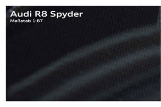 Audi R8 Spyder
     Maßstab 1:87




64
 
