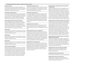 Asientos/tapicerías de los asientos, revestimiento interior del techo
Asientos normales
Con regulación manual de la posición longitudinal e in-
clinación del respaldo; regulación de la altura del asiento
(en el lado del conductor) así como, en el Audi A3/Audi
A3 Sportback, de la altura del cinturón.
Asientos deportivos delanteros
Con costados resaltados para una mejor sujeción lateral
en las curvas, con ajuste manual de la posición longitudi-
nal e inclinación del respaldo; regulación de la altura del
asiento así como, en el Audi A3/Audi A3 Sportback y
Audi S3/Audi S3 Sportback, de la altura del cinturón.
Asientos delanteros tipo bucket Audi exclusive
En cuero Napa fina Negro, con regulación manual de
posición longitudinal, altura del asiento e inclinación del
respaldo, sin airbag lateral y compartimiento bajo el
asiento del acompañante y sin anclaje ISOFIX para asien-
tos infantiles delante. (Sólo en combinación con disposi-
tivo de carga trasero). Oferta de quattro GmbH.
Tela Frequenz
Franja central de los asientos en tela Frequenz, laterales
asientos, reposacabezas, así como revestimiento puertas
y laterales traseros en tela lisa.
Tela Meridian
Franja central de los asientos en tela Meridian, laterales
asientos, reposacabezas, así como revestimiento puertas
y laterales traseros en tela lisa.
Tela Dynamik
Franja central de los asientos en tela Dynamik, laterales
asientos, reposacabezas, así como revestimiento puertas
y laterales traseros en tela lisa.
Tela Avus/cuero Plata/Negro
Franja central de los asientos e inserciones en el revesti-
miento de las puertas en tela Avus, resaltes de los asien-
tos, reposacabezas, pomo de la palanca de cambio, fue-
lle de la palanca de cambio, empuñadura del freno de
mano y apoyabrazos central delantero (si se ha pedido)
en cuero, resaltes laterales de los asientos y reposacabe-
zas con costuras en color de contraste en el color de la
franja central de los asientos, incluye aro del volante.
Combinación tela Jupiter-cuero
costados de los asientos y franja central de los reposaca-
bezas así como apoyabrazos central delantero (en caso
de que se haya pedido) en cuero negro, franja central de
los asientos en tela Jupiter negro-plata.
Combinación Alcantara/cuero
Para asientos deportivos, franja central del reposacabe-
zas, resaltes laterales de los asientos, apoyabrazos cen-
tral delantero (si se ha pedido) en cuero, franja central
de los asientos y revestimiento interior de las puertas en
Alcantara, incluye aro del volante. En el Audi A3 Cabrio,
incluye protección sobrecalentamiento para la superfi-
cie, los resaltes laterales y los respaldos de los asientos
delanteros.
Equipamiento de cuero Vienna
Franja central de los asientos, resaltes laterales de los
asientos, franja central de los reposacabezas, pomo y
fuelle de la palanca de cambio, empuñadura del freno de
mano.
Equipamiento de cuero en cuero Napa fina
Franja central de los asientos, resaltes de los asientos,
reposacabezas, pomo de la palanca de cambio, fuelle de
la palanca de cambio, empuñadura del freno de mano y
apoyabrazos central delantero (si se ha pedido) en cuero,
incluye aro del volante. (Sólo en combinación con asien-
tos deportivos.) En el Audi A3 Cabrio, incluye protección
sobrecalentamiento para la superficie, los resaltes late-
rales y los respaldos de los asientos delanteros.
Equipamiento de cuero Napa seda
Franja central de los asientos, resaltes de los asientos,
reposacabezas, pomo de la palanca de cambio, fuelle de
la palanca de cambio, empuñadura del freno de mano y
apoyabrazos central delantero (si se ha pedido) en cuero,
resaltes laterales de los asientos y reposacabezas con
costuras en color de contraste en el color de la franja
central de los asientos.
Equipamiento de cuero Audi exclusive en Alcantara/
cuero Napa fina
Resaltes laterales de los asientos, reposacabezas y apo-
yabrazos central delantero (si se ha pedido) en cuero
Napa fina, franja central de los asientos e inserciones en
el revestimiento de las puertas en Alcantara. Opcional-
mente con costuras de color en los resaltes laterales de
los asientos y en los reposacabezas (sólo en combinación
con asientos deportivos). El paquete incluye: Alfombri-
llas con ribete de cuero. En el Audi A3 Cabrio, incluye
protección sobrecalentamiento para los resaltes latera-
les de los asientos delanteros. Oferta de quattro GmbH.
Equipamiento de cuero Audi exclusive en cuero Napa fina
Franja central de los asientos, resaltes laterales de los
asientos, reposacabezas y apoyabrazos central delantero
(si se ha pedido) en cuero Napa fina, inserciones en el
revestimiento de las puertas en el Audi A3/Audi A3
Sportback/Audi A3 Cabrio en Alcantara, en el Audi S3/
Audi S3 Sportback en cuero Napa fina, alfombrillas con
ribete de cuero, opcional: costuras de color en los resal-
tes laterales y reposacabezas (sólo puede pedirse en
combinación con asientos deportivos). En el Audi A3
Cabrio, incluye protección sobrecalentamiento de la
superficie de los asientos, resaltes laterales y respaldos
de los asientos delanteros. Oferta de quattro GmbH.
Equipamiento de cuero Audi exclusive en cuero Napa
seda Naranja Signal/Negro
Resaltes de los asientos, reposacabezas y apoyabrazos
central (si se ha pedido) en cuero Napa seda Negro, fran-
ja central de los asientos e inserciones en el revestimien-
to de las puertas en cuero Napa seda Naranja Signal,
alfombrillas con ribete de cuero en Naranja Signal; cos-
turas de color en los resaltes laterales, reposacabezas y
mandos. Oferta de quattro GmbH.
Equipamiento de cuero Audi exclusive ampliado
Apoyabrazos de las puertas y acolchados para las
rodillas en la consola central tapizados de cuero.
Oferta de quattro GmbH.
Revestimiento interior del techo de tela
Complementos armonizados con el color del habitáculo.
Revestimiento interior del techo de tela
Complementos en Negro. (En el Audi A3/Audi A3
Sportback, sólo en combinación con espejo de cortesía
iluminado o paquete de iluminación.)
 