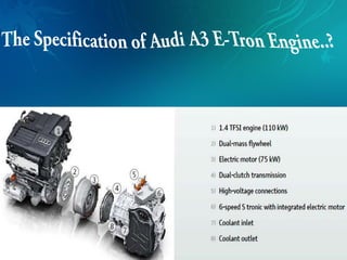 Audi A3 Sportback E Tron