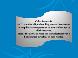 Audi A3 Sportback E Tron