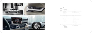 Page
Fascination
1 Audi A6 Sedan
Technology
13 Audi ultra 19 Simplexity
15 Performance 21 Audi Matrix LED headlights
17 Dynamics
23 Exterior
Interior
Wheels/tyres
27
Seats
Inlays
31 Equipment
Lights
Steering wheels/controls
Design
Comfort
Infotainment
Assistance systems
Technology/safety
Other
41 The fascination of Audi39 Index
Dimensions
Technical data
Equipment
Paint ﬁnishes
 