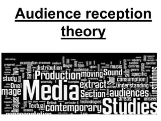 Audience reception
theory
 