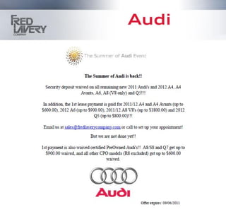 Audi Auto Sale Specials MI | Audi Dealer near Detroit