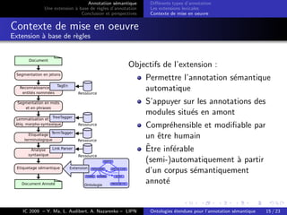 Ontologies étendues pour l'annotation sémantique