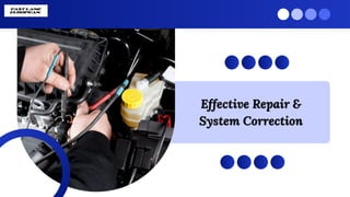 Effective Repair &
System Correction
Effective Repair &
System Correction
 