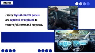 Faulty digital control panels
are repaired or replaced to
restore full command response.
Faulty digital control panels
are repaired or replaced to
restore full command response.
 