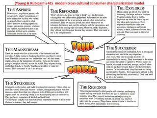 (Young & Rubicam’s 4Cs model) cross cultural consumer characterization model
 