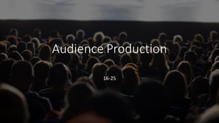 Audience Production
16-25
 