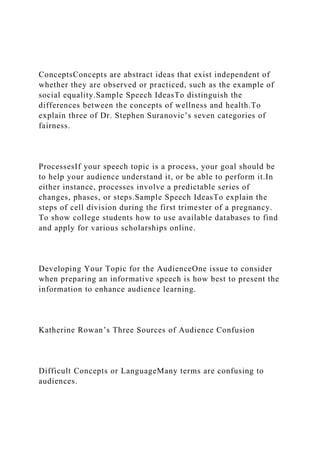 Audience Analysis Sections 16.1What Is a.docx