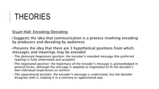 Audience and representation theories | PPTX