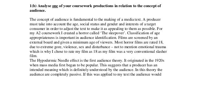 Audience analysis essay