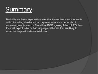 Expected Audience Examples Audience Expectations | PPTX