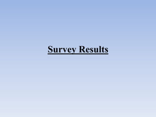Survey Results 