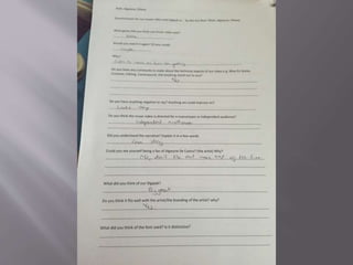 Audience feedback for video and digipak