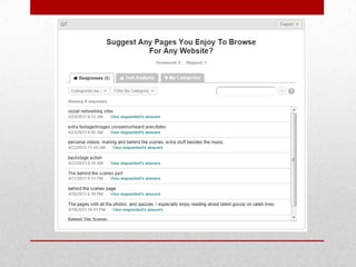 Audience feedback website