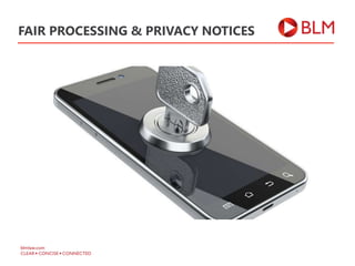 FAIR PROCESSING & PRIVACY NOTICES
 