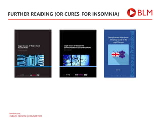 FURTHER READING (OR CURES FOR INSOMNIA)
 