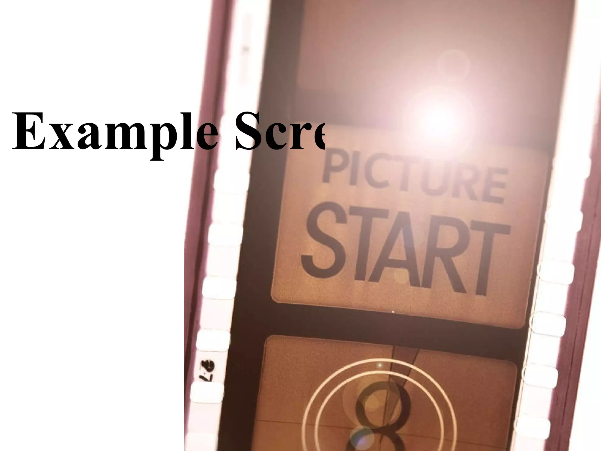 Example Screencast for One 