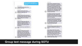 Group text message during SOTU
 
