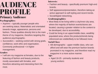Audience profile | PDF