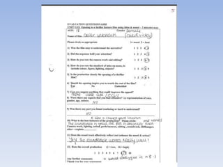 Audience questionnare