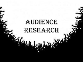 Audience
research
 