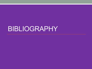 BIBLIOGRAPHY
 