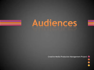 Creative Media Production Management Project
 