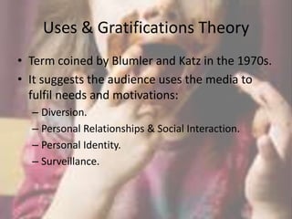 What references are there to cultivation theory and desensitisation?