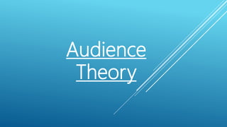 Audience
Theory
 