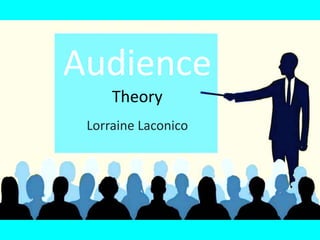 Audience
Theory
Lorraine Laconico
 