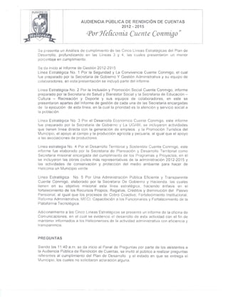 Acta de entrega de gobierno 2012-2015