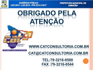 Audiencia publica ldo, loa e ppa 2014