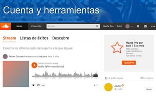 Cuenta y herramientas
 