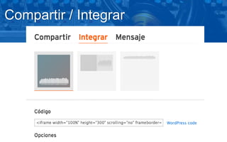 Compartir / Integrar
 