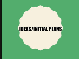 IDEAS/INITIAL PLANS
 