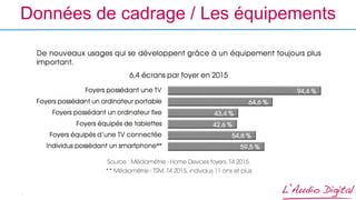 -
Données de cadrage / Les équipements
 