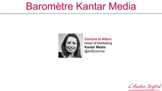 Baromètre Kantar Media
Corinne In Albon
Head of Marketing
Kantar Media
@InACorinne
 