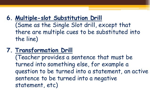 Slot Example Sentence