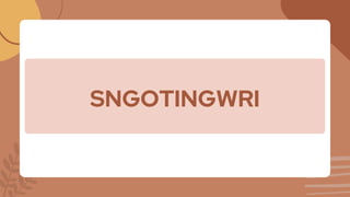 SNGOTINGWRI
 