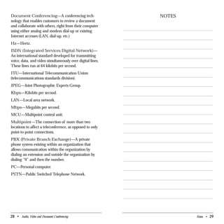 Audio, Video and Document Conferencing | PDF