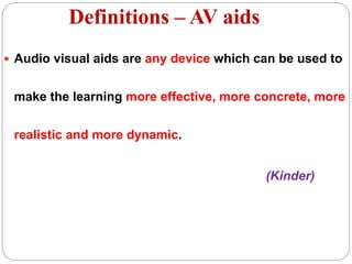 Audio  visual aids in Education