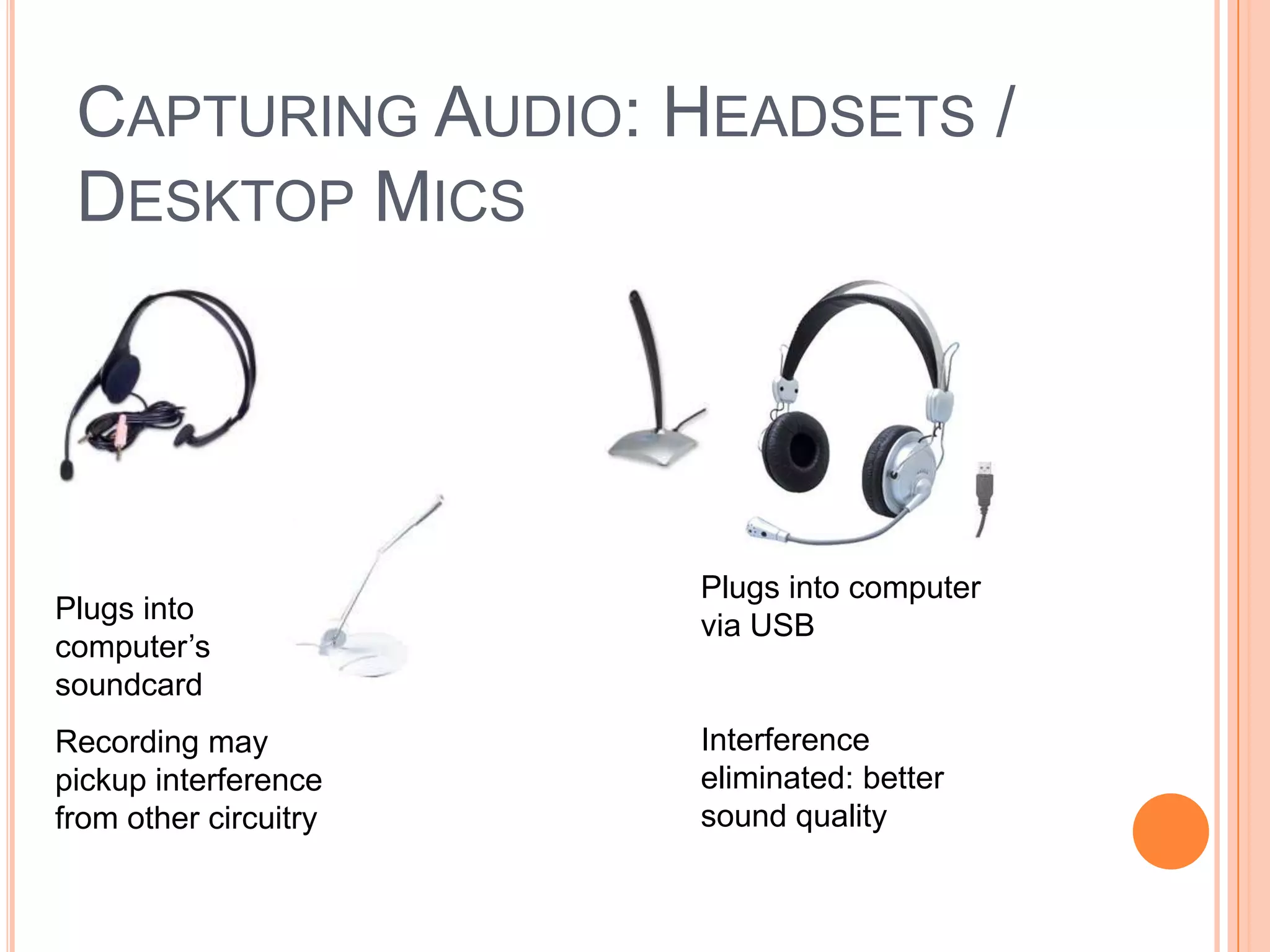 Producing Quality Audio for Slidecasting