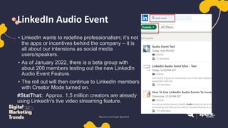 Linkedin. Audio Events Spark Digital: Audio Activity | PDF