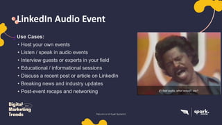 Linkedin. Audio Events Spark Digital: Audio Activity | PDF