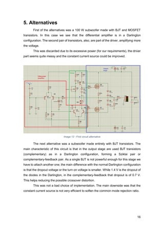 Audio amplifier projocts repport | PDF