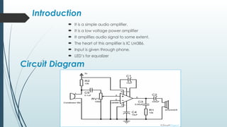 Lm38 Audio Amplifier Using LM38(semester project).pptx